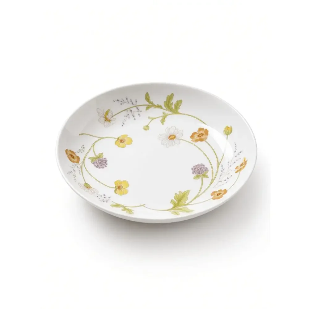 Vintage Mikasa Heather Fine China Set of 4 Rimmed Soup Bowls L5005 Japan